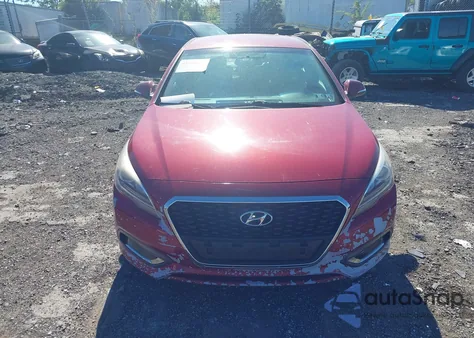 2016 Hyundai Sonata Hybrid Se z USA, uszkodzony, nr VIN KMHE24L1XGA027007